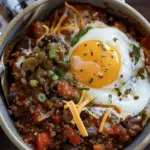 Breakfast Chili and Eggs