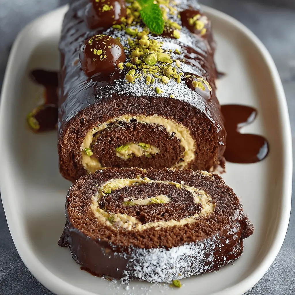 Dubai Chocolate Roll Cake: Indulgent Treat for Home Bakers