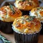 Easy Garlic Rosemary Focaccia Muffins
