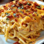 Irresistible Spicy Southern Cheesy Chicken Spaghetti Casserole
