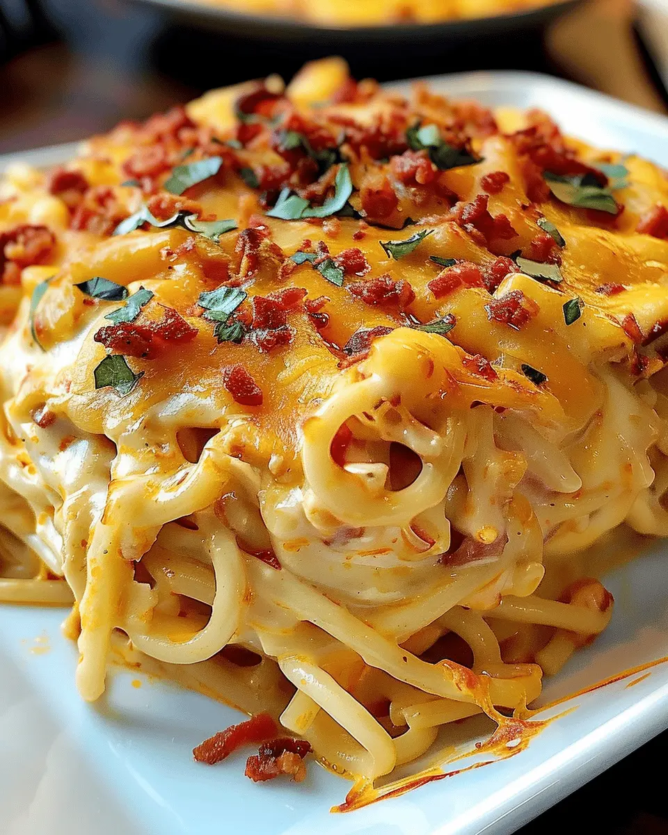 Irresistible Spicy Casserole: Cheesy Southern Chicken Spaghetti Delight