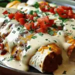 Jalapeño Popper Cheesy Chicken Enchiladas