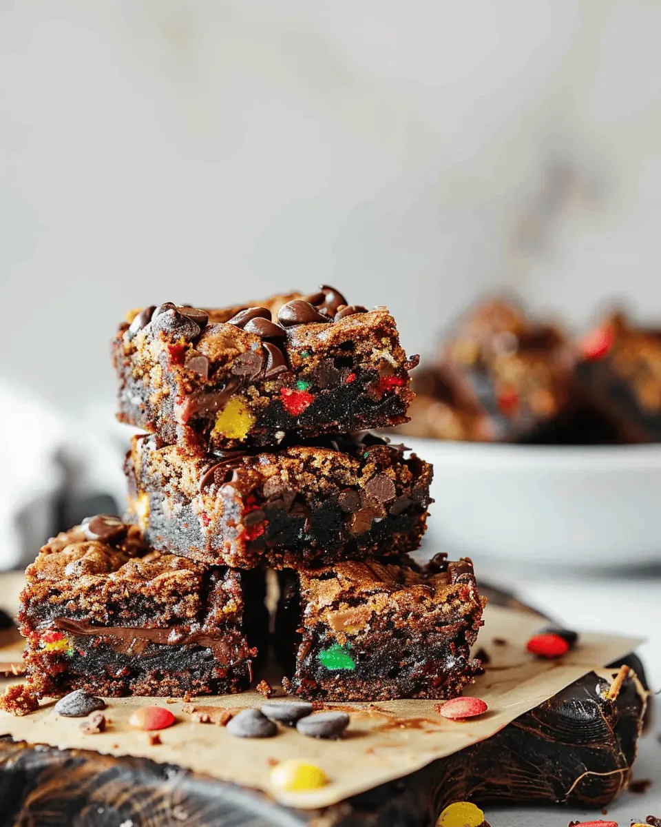 Monster Cookie Fudgy Brownies: The Ultimate Indulgent Treat