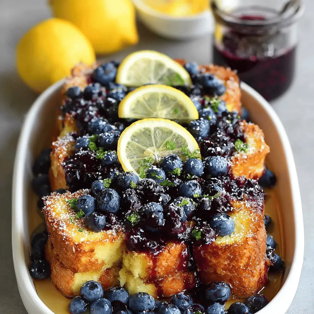 Overnight Lemon Blueberry French Toast: The Best Easy Recipe