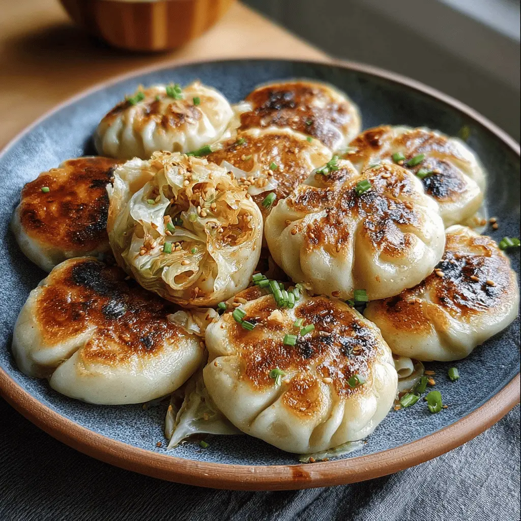 Pan-Fried Cabbage and Noodle Buns: Easy Turkey Bacon Delight