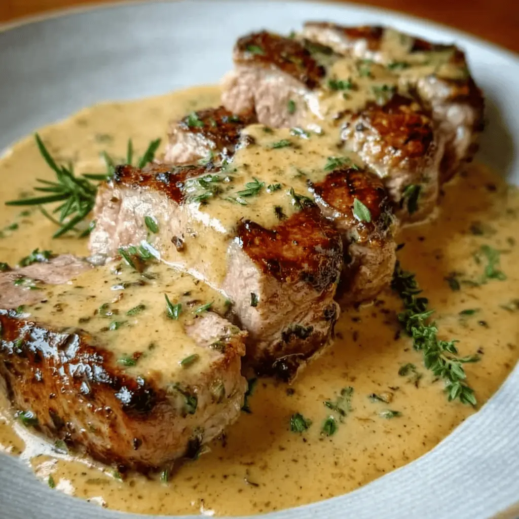 Best-Ever Pork Tenderloin with Decadent Dijon Cream Sauce Recipe