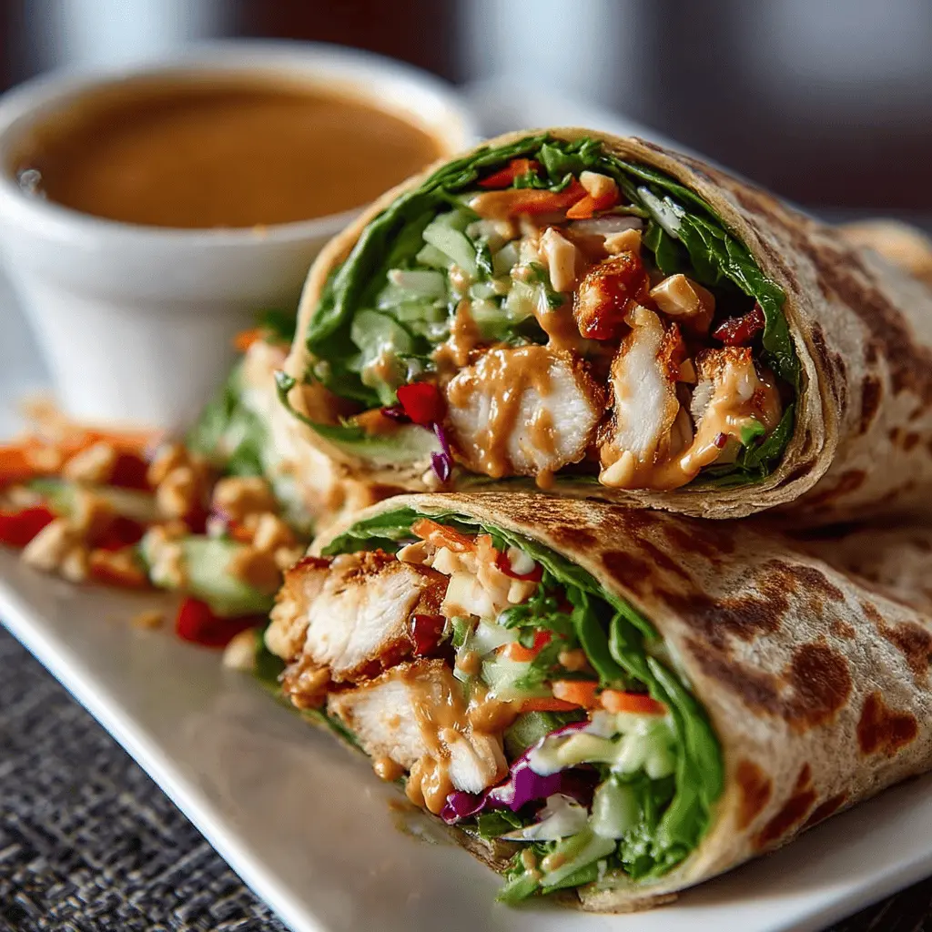 Thai Peanut Chicken Wraps: Easy, Flavor-Packed Weeknight Delight