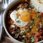 Breakfast Chili and Eggs