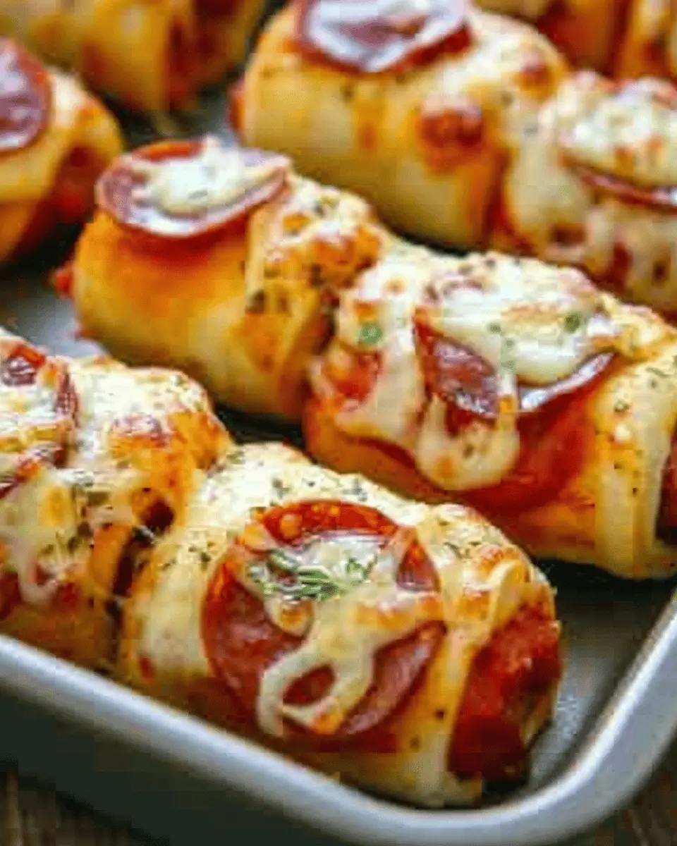 Cheesy Pepperoni Pizza Roll-Ups: Easy Pan Recipe for Pizza Lovers