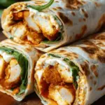 Crispy Air Fryer Chicken & Mozzarella Wraps