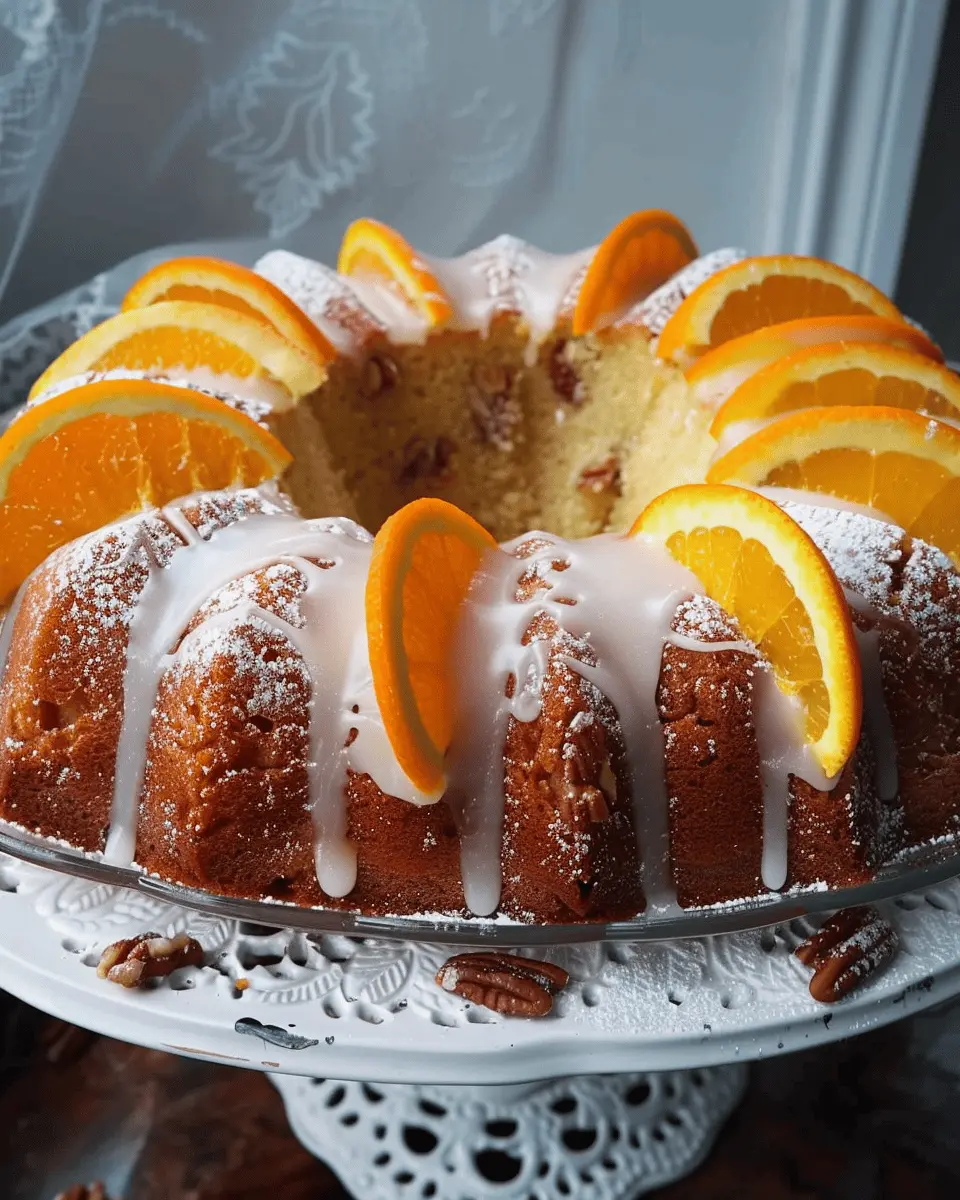 Florida Butter Pecan Orange Pound Cake: Easy Citrus Indulgence