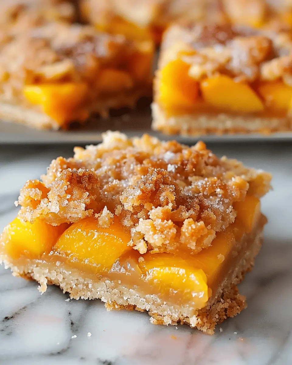 Heavenly Summer Peach Bars: Easy Recipe for a Refreshing Treat