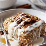 High-Protein Cinnamon Roll Baked Oatmeal