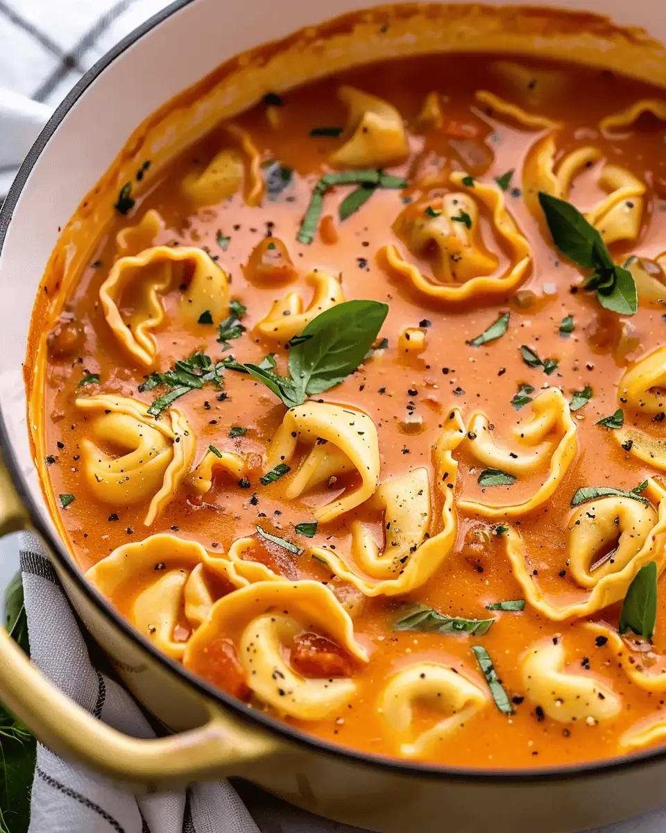 One-Pot Creamy Tomato Tortellini Soup: Indulgent Comfort in Minutes