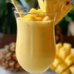 Pineapple Rum Slushie Drink
