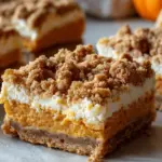 Pumpkin Cheesecake Bars with Streusel
