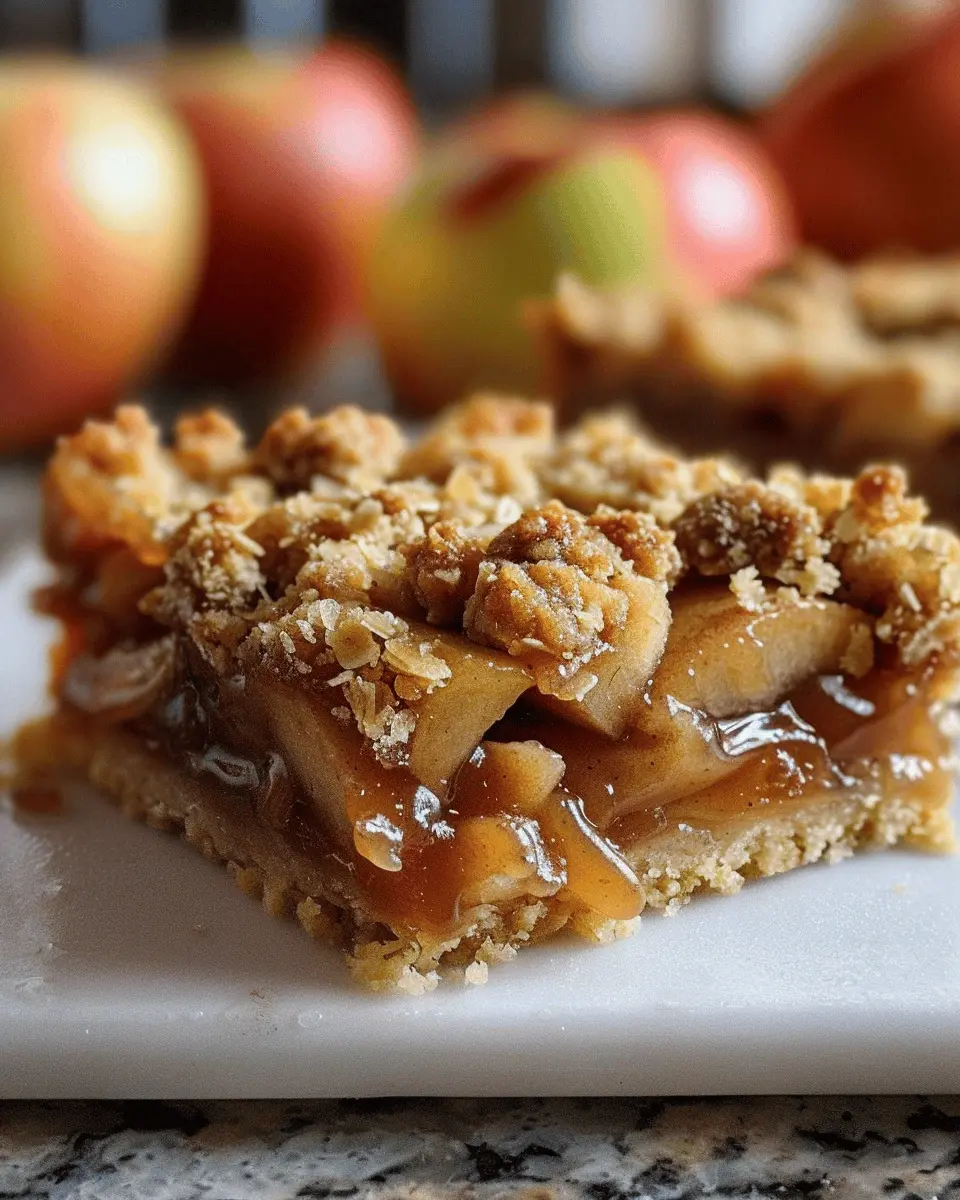 Salted Caramel Apple Crumble Bars: The Best Fall Treat to Share