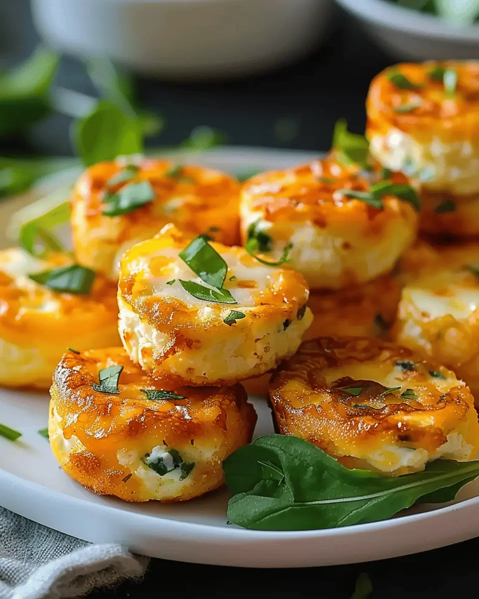 Cottage Cheese Egg Bites with Turkey Bacon and Fresh Herbs