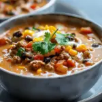 High Protein Creamy Taco Soup