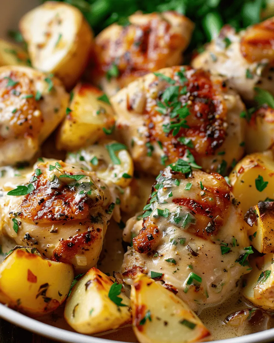 Garlic Parmesan Chicken and Potatoes: Easy, Flavor-Packed Delight