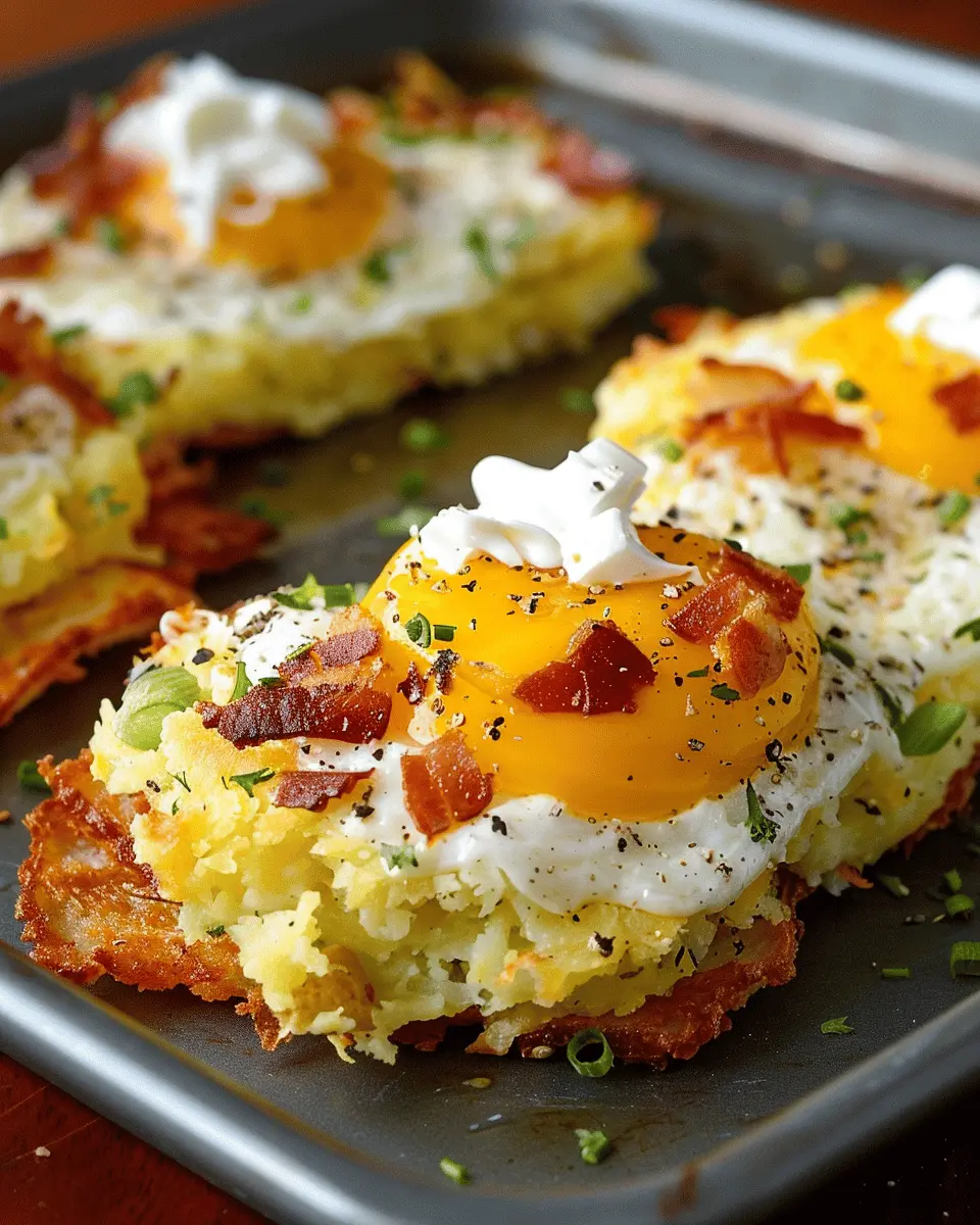 Loaded Hash Browns: Indulgent Comfort Food with Turkey Bacon and Chicken Ham