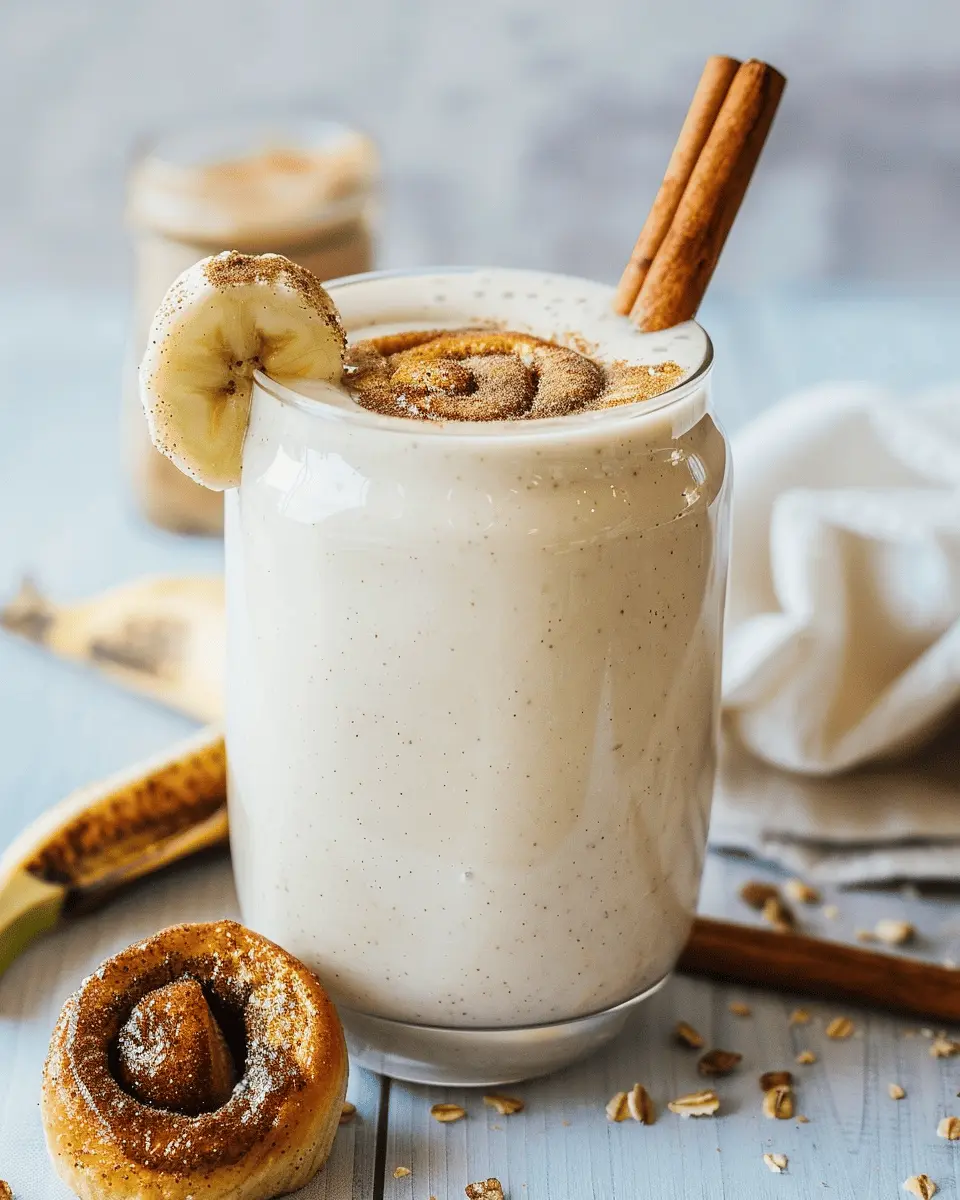 Banana Cinnamon Roll Smoothie: The Creamiest Indulgent Treat