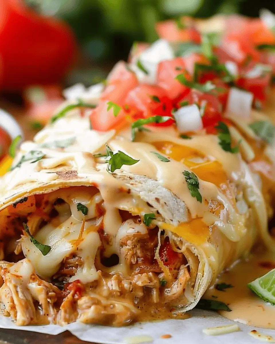 Smothered Chicken Burritos: Indulgent Comfort Food Awaits