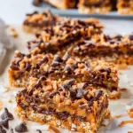 Samoas Cookie Caramel Coconut Bars