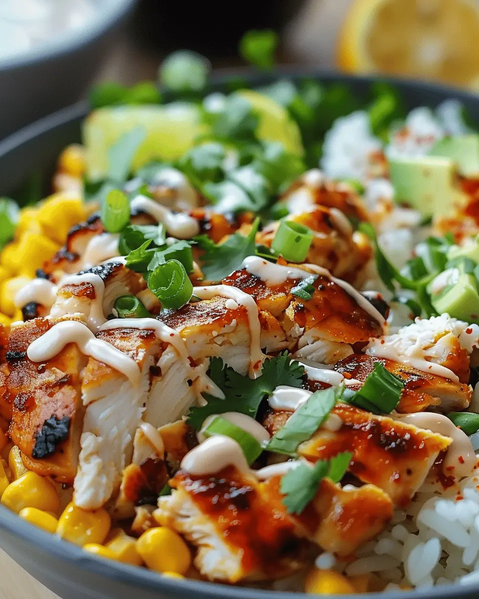 Street Corn Chicken Rice Bowl: A Juicy, Flavor-Packed Delight