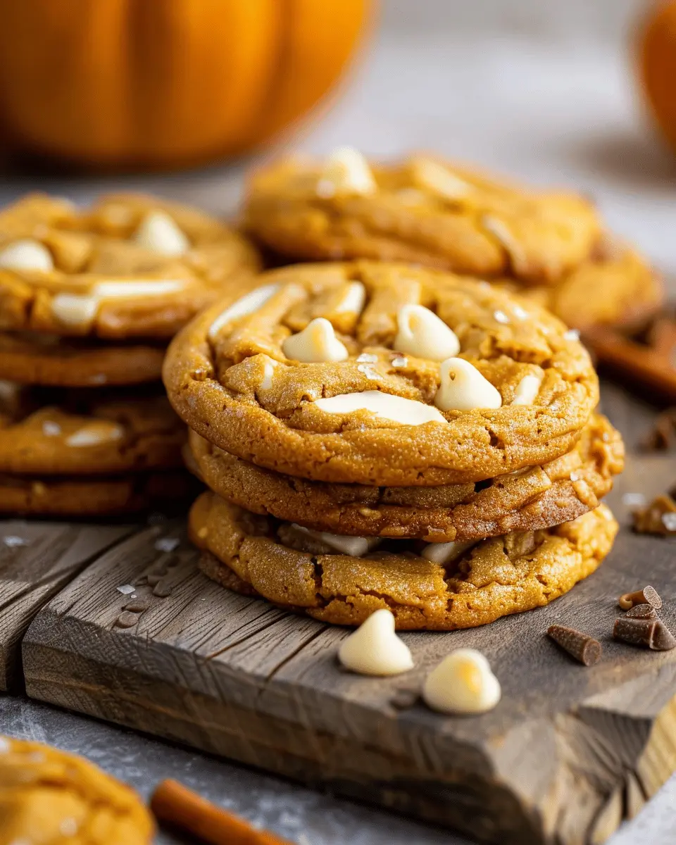 Pumpkin White Chocolate Chip Cookies: The Best Fall Treats