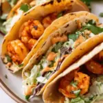 Cilantro Lime Shrimp Tacos with Creamy Slaw