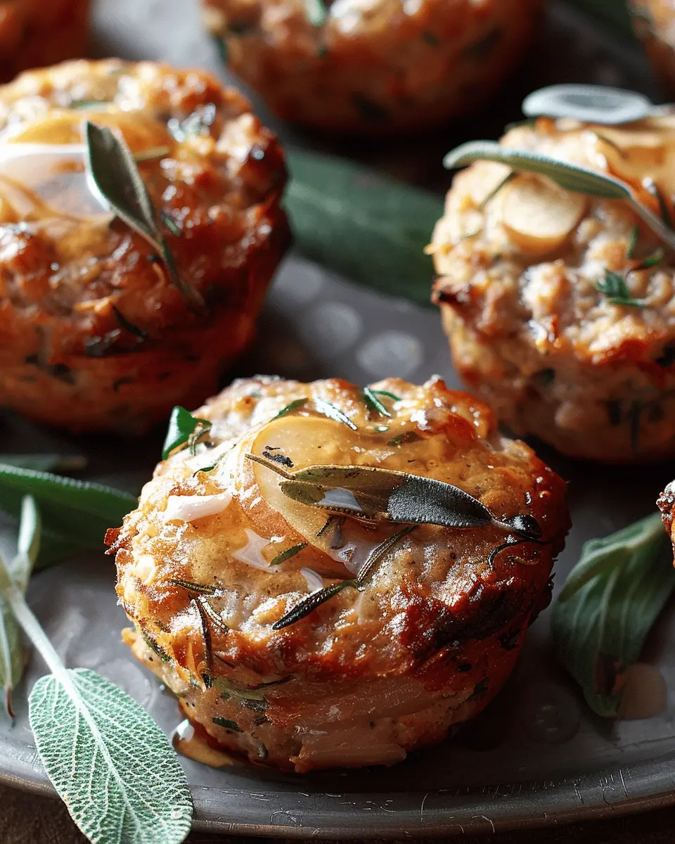 Apple & Sage Turkey Meatloaf Muffins: Easy, Flavorful & Healthy