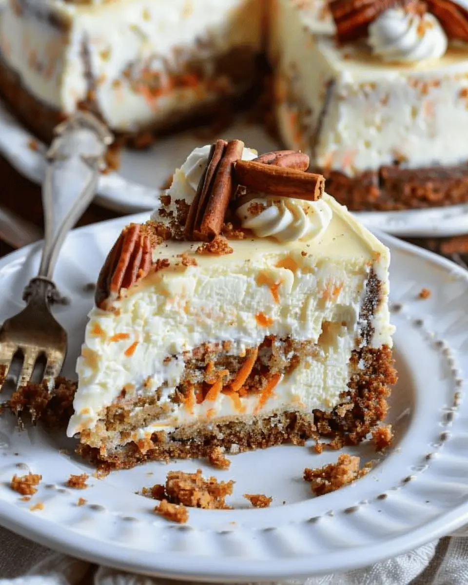 Carrot Cake Cheesecake: The Best Indulgent Twist on Classic Flavors