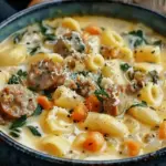 Creamy Parmesan Italian Sausage Ditalini Soup Recipe