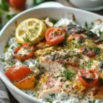 Dump-and-Bake Chicken Tzatziki Casserole