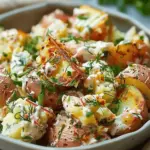 Crispy Smashed Potato Salad