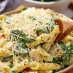 Spinach and Artichoke Penne Pasta Salad