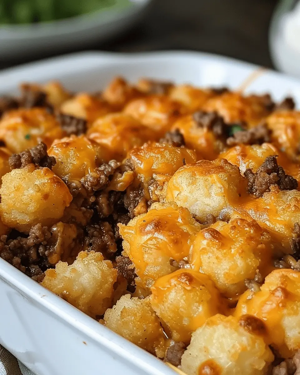 Tater Tot Casserole with Ground Beef: Easy Comfort Food Delight