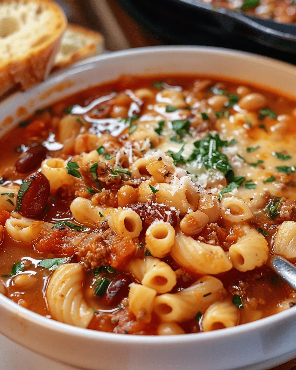Olive Garden Pasta e Fagioli: Easy Comfort with Turkey Bacon