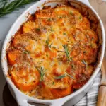 Sweet Potato Gratin with Smoked Gouda and Rosemary