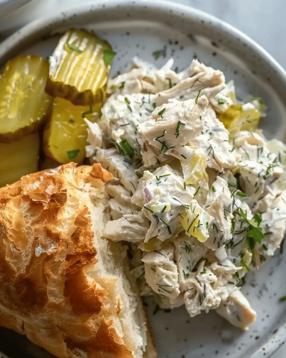Dill Pickle Chicken Salad: Easy Recipe with Turkey Bacon Twist