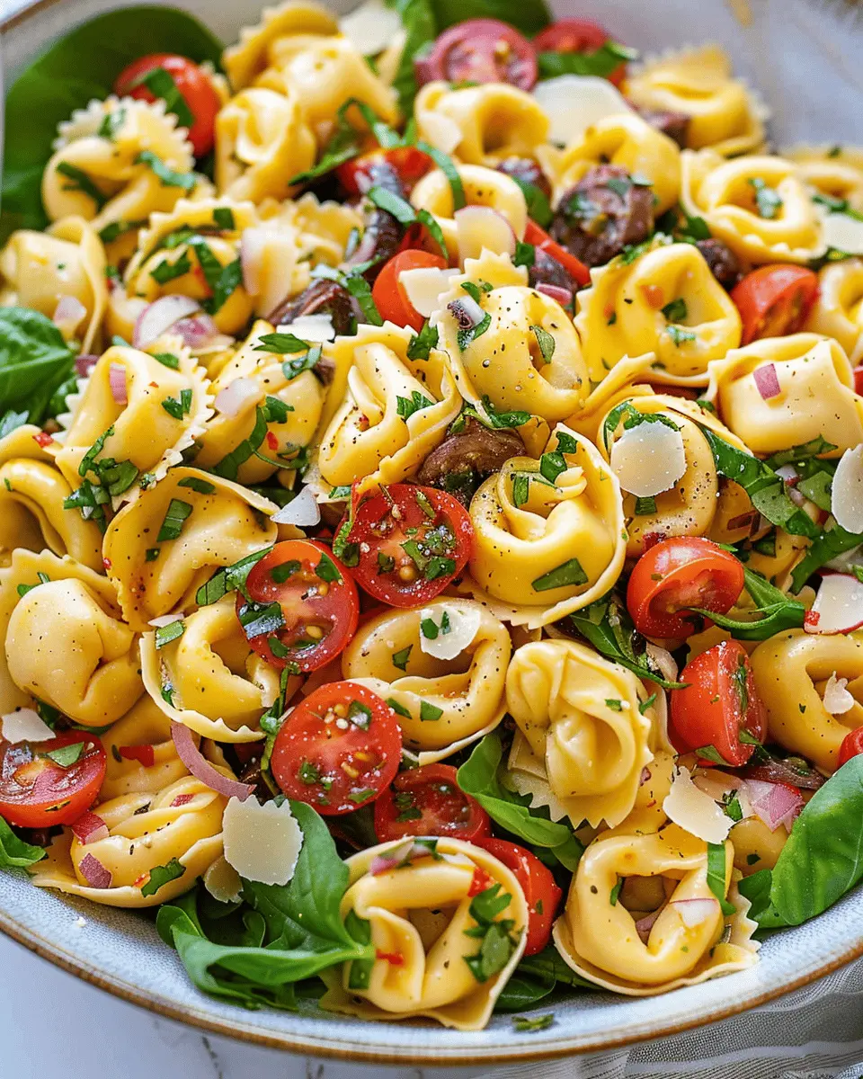 Tortellini Pasta Salad: Easy and Flavorful with Turkey Bacon