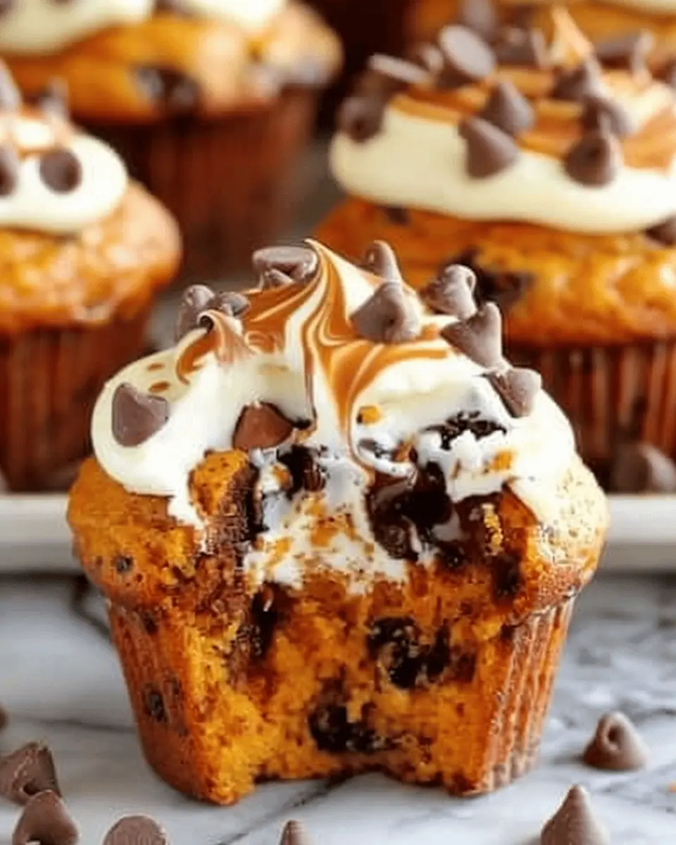 Pumpkin Chocolate Chip Muffins: Indulgent Cream Cheese Delight