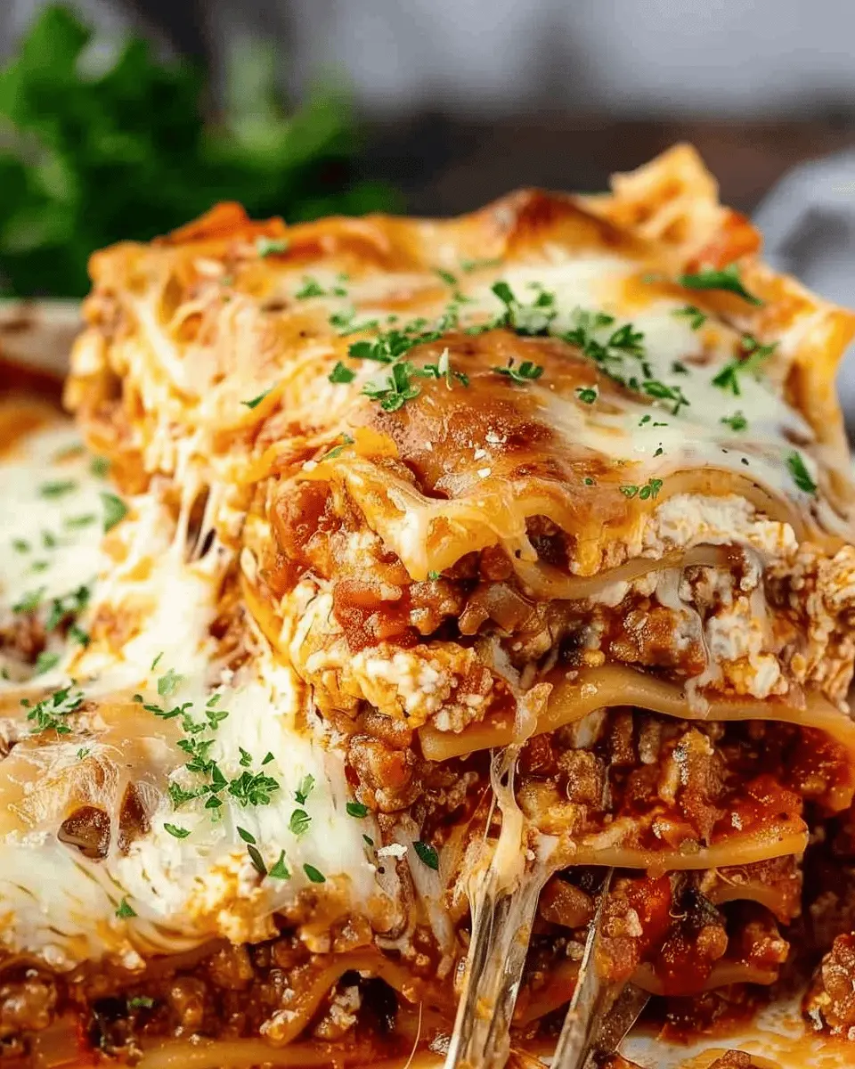 Homemade Lasagna Recipe: Indulgent Layers with Turkey Bacon and Chicken Ham