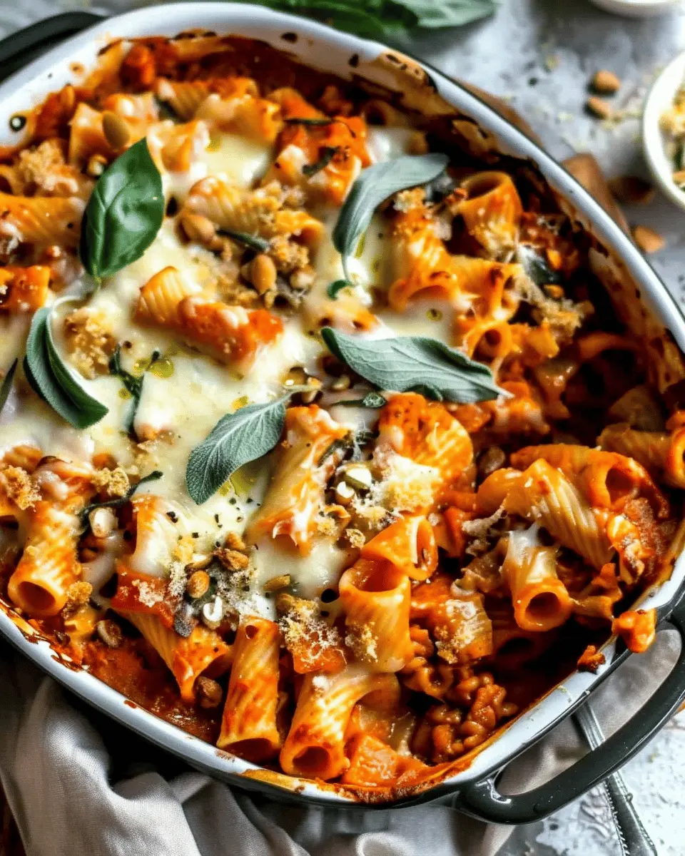 Pasta Bake with Pumpkin: Cozy Tomato Sauce for Ultimate Comfort