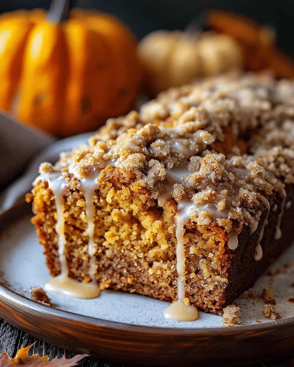 Pumpkin Bread with Streusel Topping: The Best Maple Glaze Delight