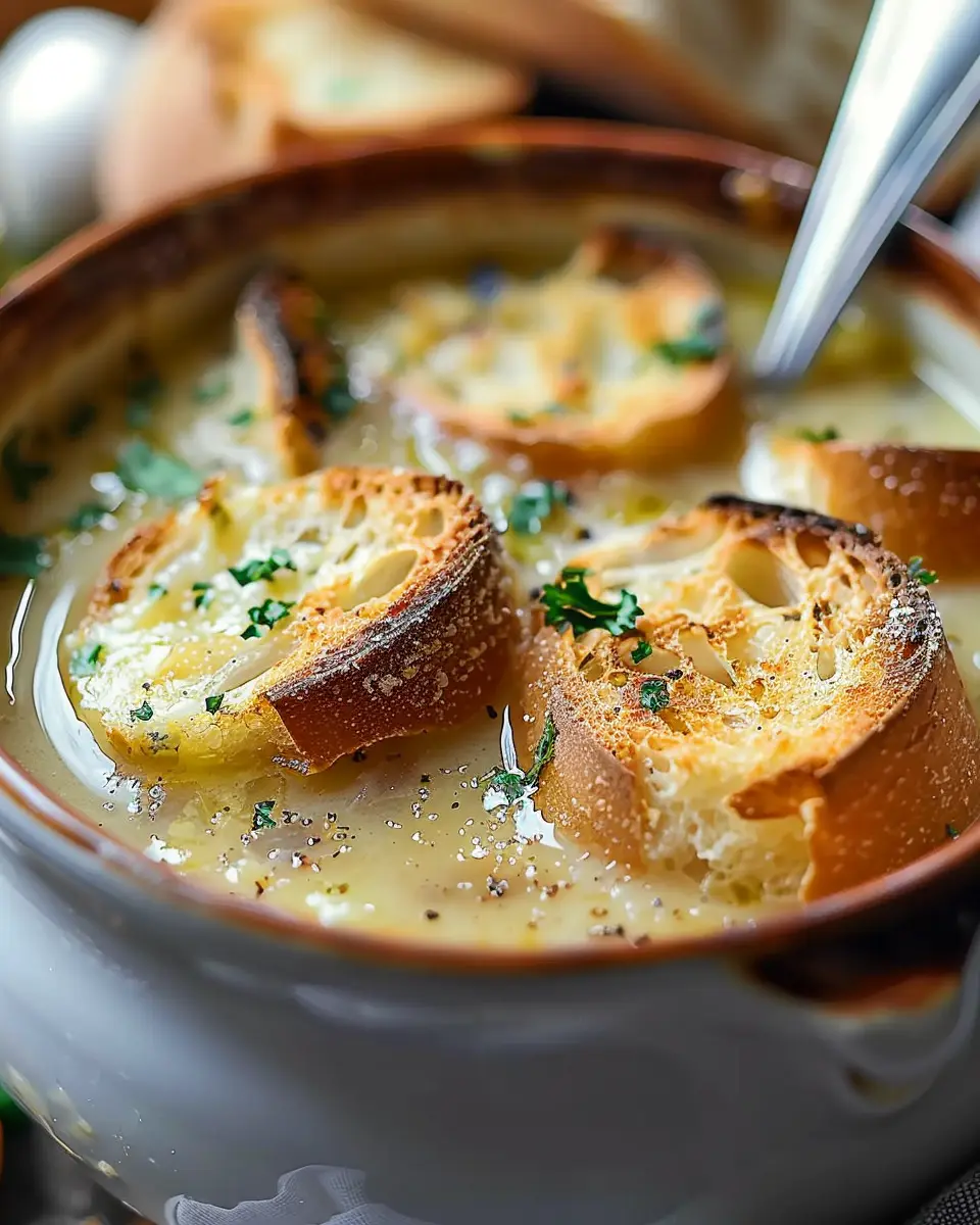 The Best French Garlic Soup Recipe with Savory Turkey Bacon Delight