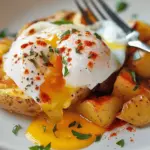 Spanish Poached Eggs with Paprika Potatoes for Breakfast Bliss