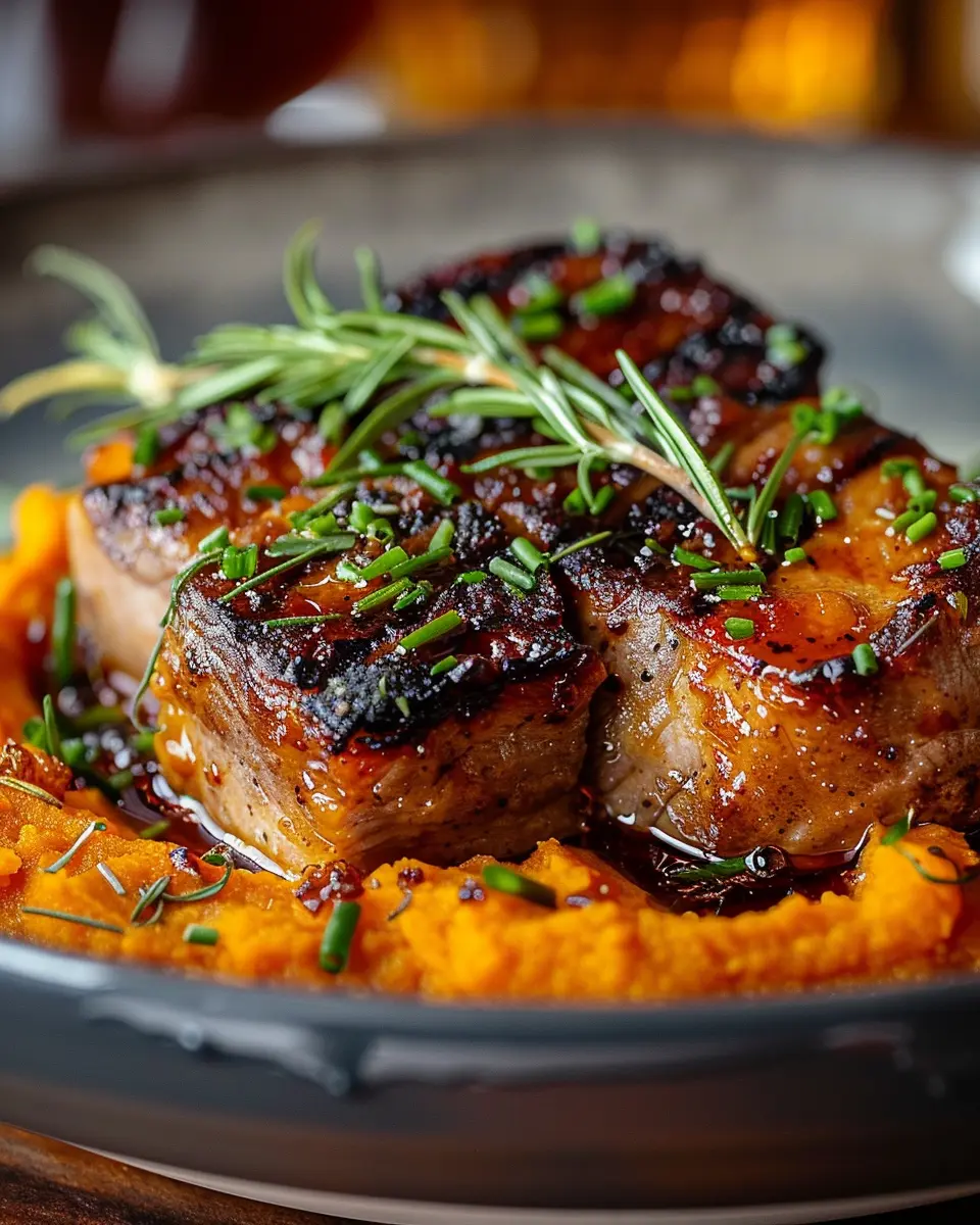 Apple Cider Pork with Mashed Sweet Potatoes: A Cozy Comfort Dish