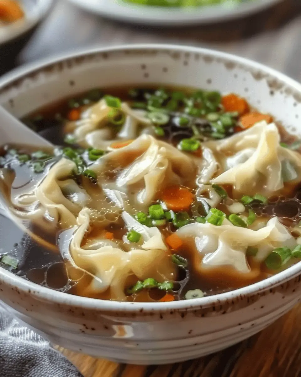 Potsticker Soup: Easy Comfort with Turkey Bacon and Chicken Ham